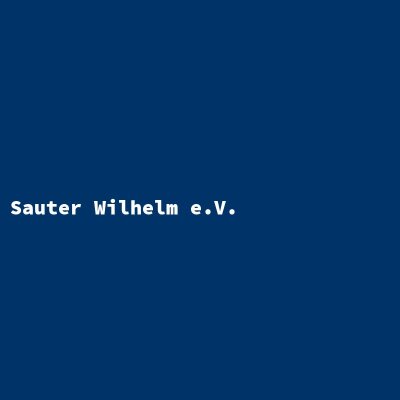 Hersteller: Sauter Wilhelm e.V.