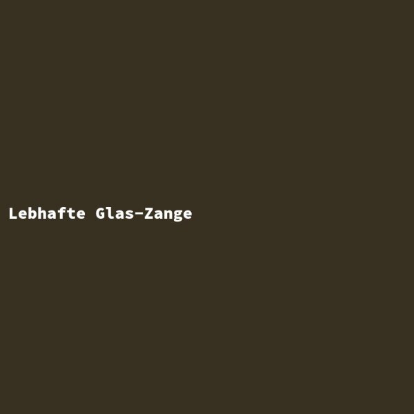 Lebhafte Glas-Zange