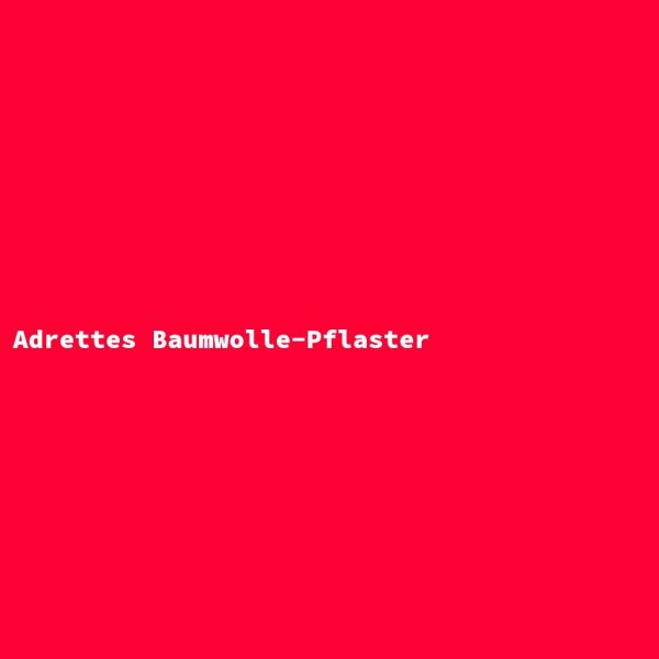 Adrettes Baumwolle-Pflaster