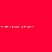 Adrettes Baumwolle-Pflaster