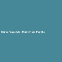 Hervorragende Aluminium-Platte