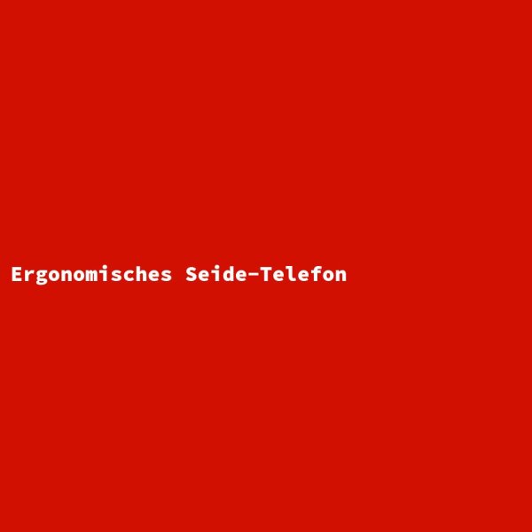 Ergonomisches Seide-Telefon