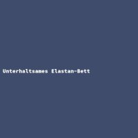 Unterhaltsames Elastan-Bett